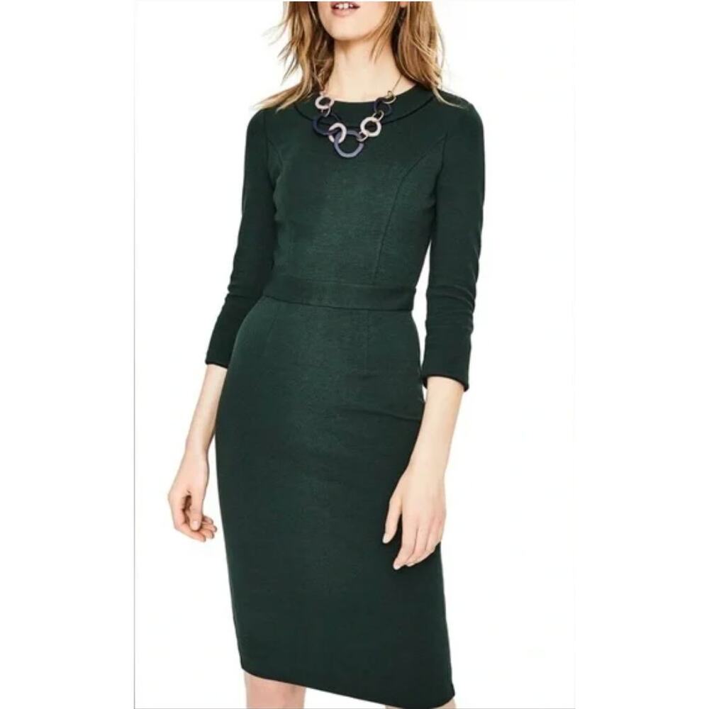 Boden Dark Green Midi Dress